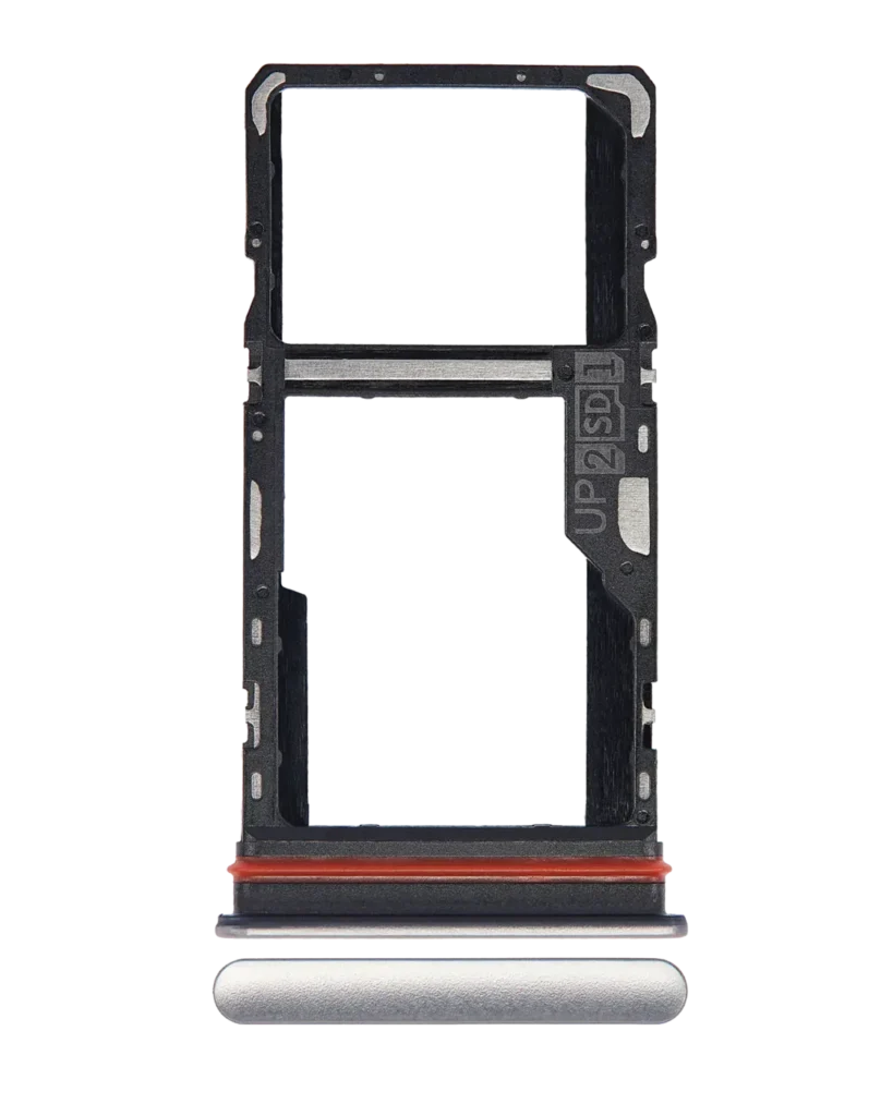 Single Sim Card Tray For Motorola Moto G51 5G (XT2171 / 2021) (Bright Silver)