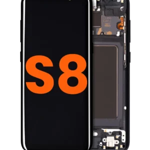 OLED Assembly With Frame For Samsung Galaxy S8 (Blemish: Grade B) (Midnight Black)