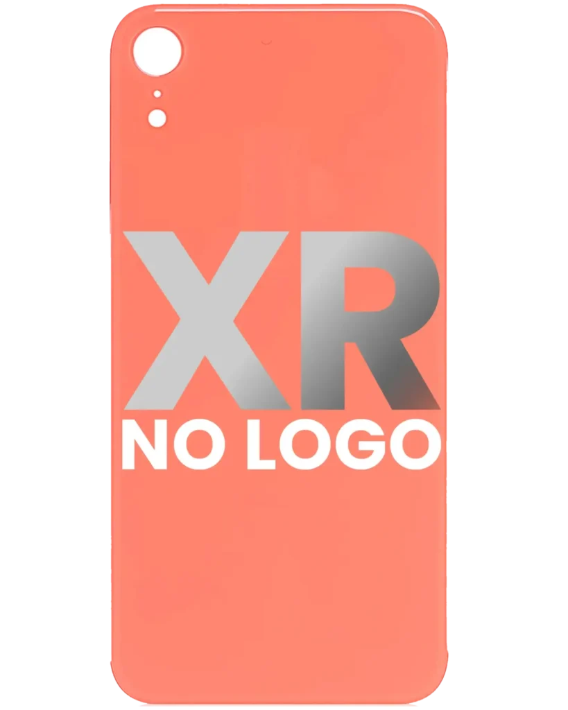 Back Cover Glass For iPhone XR (No Logo) (Coral)