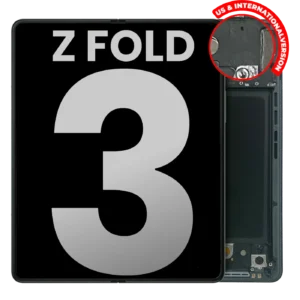 Inner OLED Assembly With Frame For Samsung Galaxy Z Fold 3 5G (US & International) (Used OEM Pull: Grade B/C) (Phantom Green)