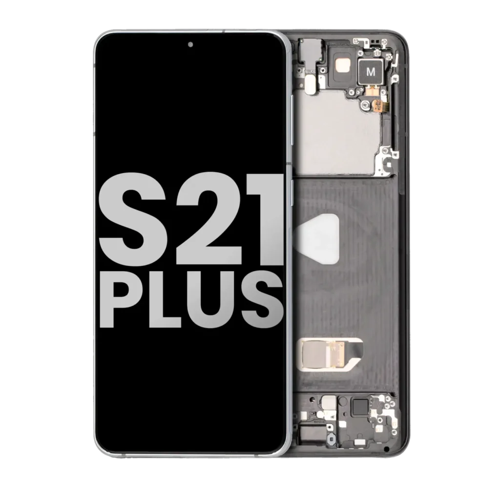 OLED Assembly With Frame For Samsung Galaxy S21 Plus 5G (Used OEM Pull: Grade B/C) (Phantom Black)