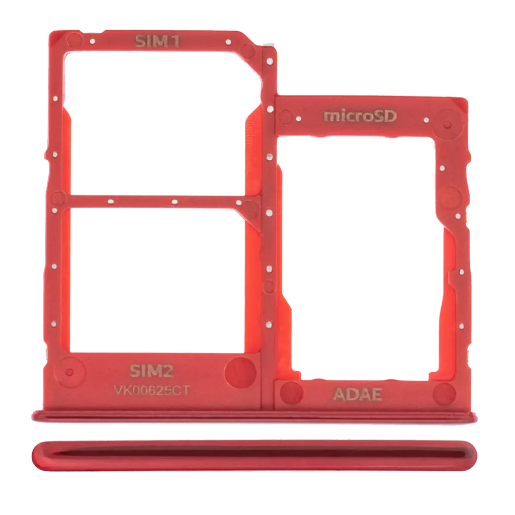 Dual Sim Card Tray For Samsung Galaxy A41 (A415 / 2020) (Prism Crush Red)