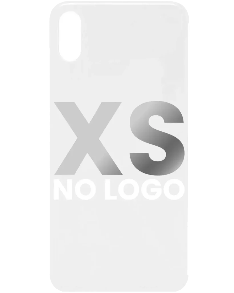 Back Cover Glass For iPhone XS (No Logo) (Silver)