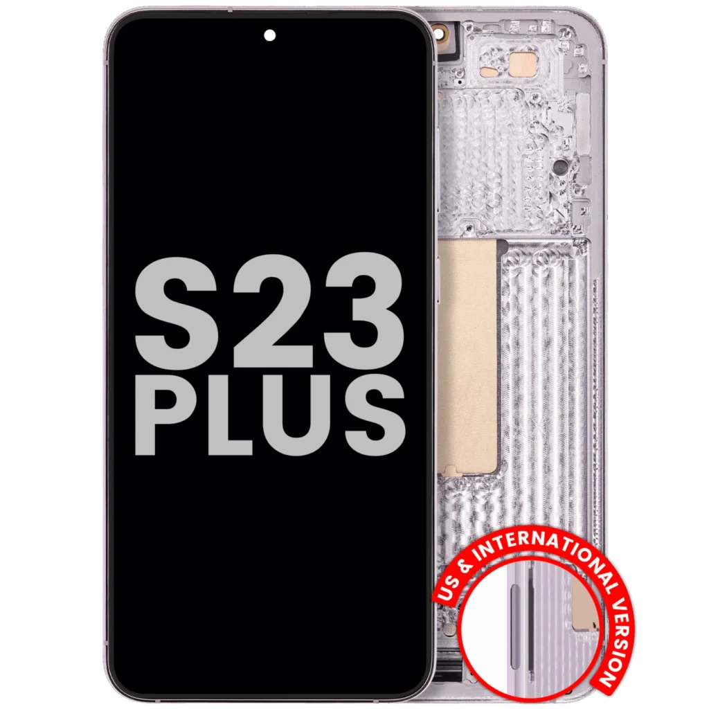 OLED Assembly With Frame For Samsung Galaxy S23 Plus 5G (US & International) (Used OEM Pull: Grade A) (Lavender)