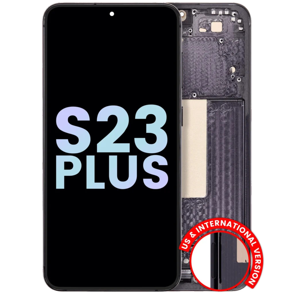 OLED Assembly With Frame For Samsung Galaxy S23 Plus 5G (US & International) (Used OEM Pull: Grade B/C) (Phantom Black)