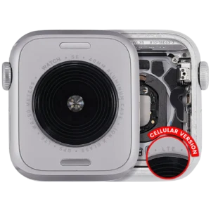 Housing Assembly Compatible For Watch Series SE 2nd (40MM) (Used OEM Pull: Grade A) (Cellular Version) (Aluminum / Silver)