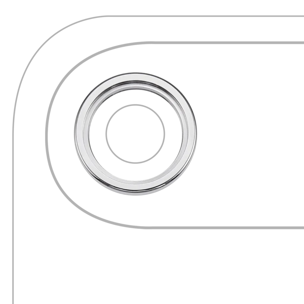 Back Camera Bezel Ring Only For iPhone Air (Cloud White)