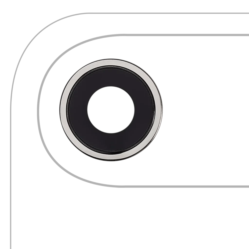 Back Camera Lens With Bracket & Bezel For iPhone Air (Cloud White) (Premium)