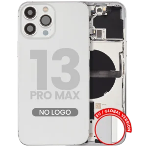 Back Housing W/ Small Parts For iPhone 13 Pro Max (EU / Global Version) (Aftermarket Plus) (Silver)