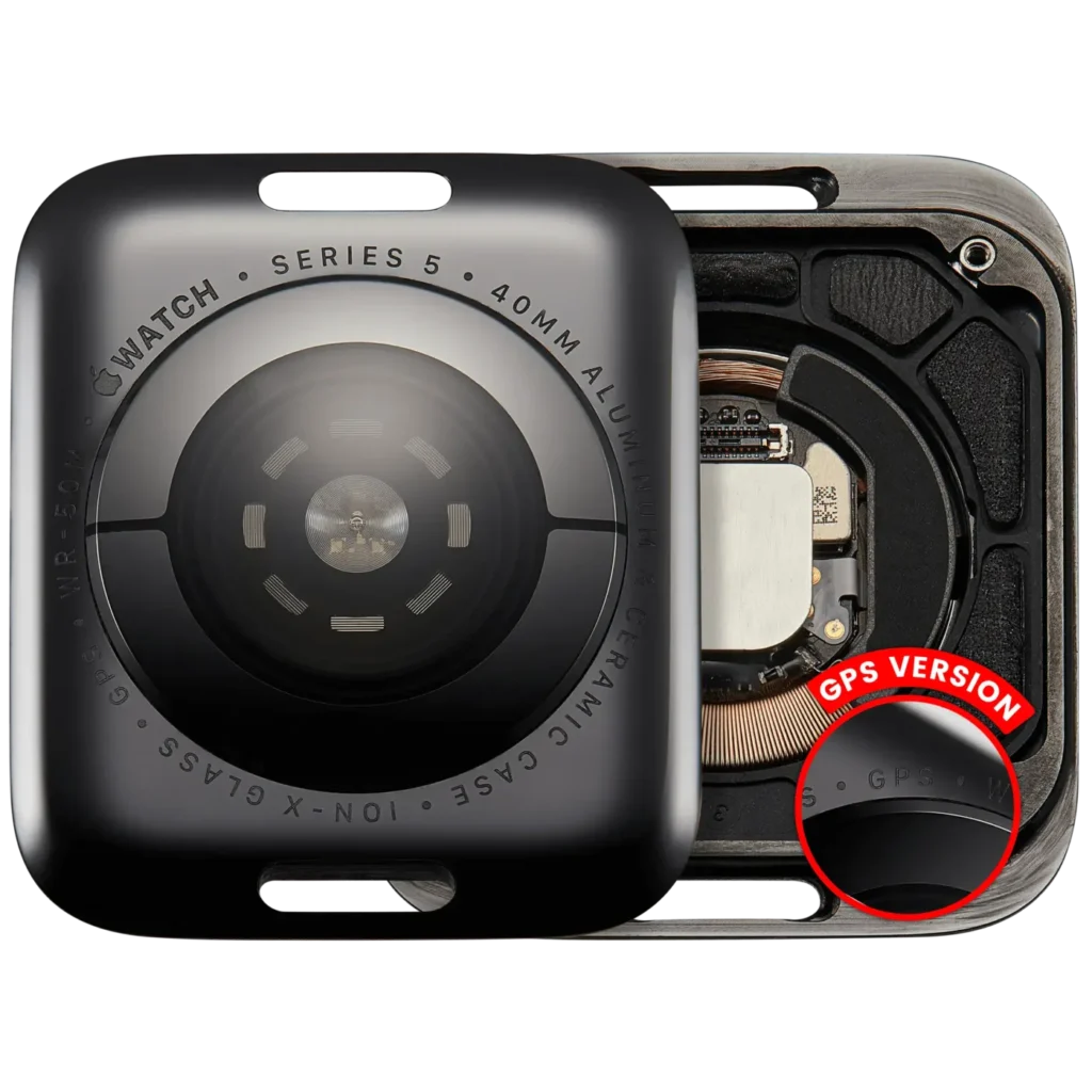 Back Cover Assembly For Watch Series 5 (40mm) (GPS Version) (Aluminum / Space Black)