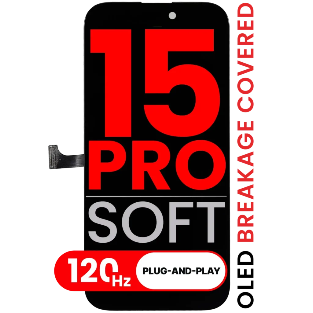 OLED Assembly For iPhone 15 Pro (Aftermarket Pro: XO7 3.0 Soft) (120HZ)