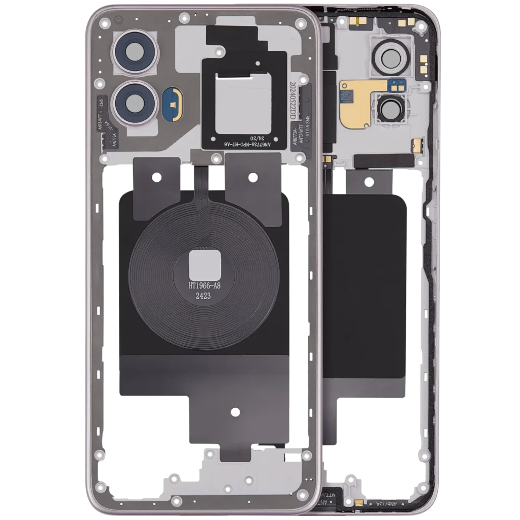 Mid-Frame Housing For Motorola Moto G Power 5G (XT2415 / 2024) (Premium) (Pale Lilac)