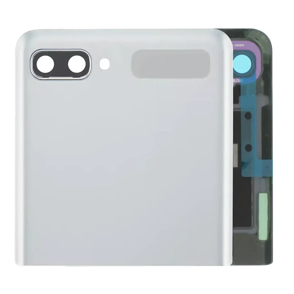 Outer OLED Assembly With Frame For Samsung Galaxy Z Flip 4G (F700) / Z Flip 5G (F707) (Service Pack) (Mystic White)
