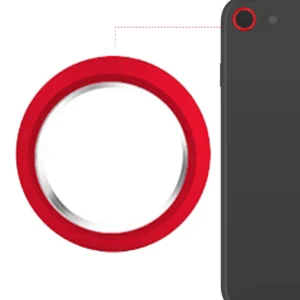 Back Camera Bezel Ring Only For iPhone 8 (Red) (10 Pack)