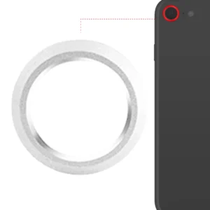 Back Camera Bezel Ring Only For iPhone 8 (Silver) (10 Pack)