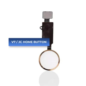 Home Button Solution With Flex Cable For iPhone 7 / 7 Plus / 8 / 8 Plus (Gold) (Version 7 / Taptic Click Functionality Added / JCID) (No Bluetooth Required)