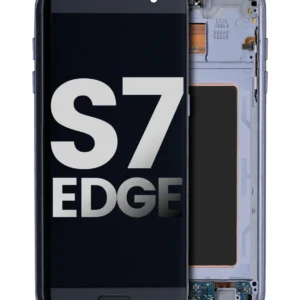 OLED Assembly With Frame For Samsung Galaxy S7 Edge (Used OEM Pull: Grade A) (All US Models) (Black Onyx)