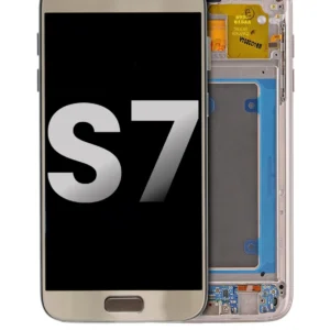 OLED Assembly With Frame For Samsung Galaxy S7 (Used OEM Pull: Grade A) (US Models Only) (Gold)