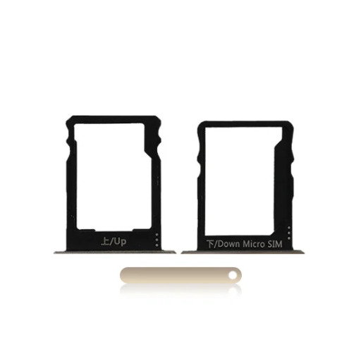 Sim Card + SD Card Tray For Huawei P8 Lite (Gold)