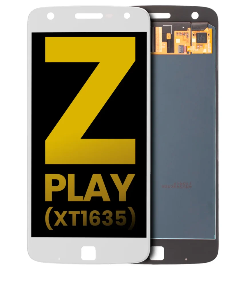 LCD Assembly Without Frame For Motorola Moto Z Play Droid (XT1635 / 2016) (Refurbished) (White)