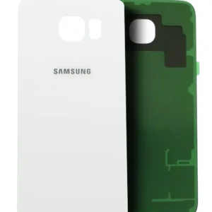 Back Cover Glass For Samsung Galaxy S6 ( AT&T Logo) (Used OEM Pull: Grade A) (White Pearl)