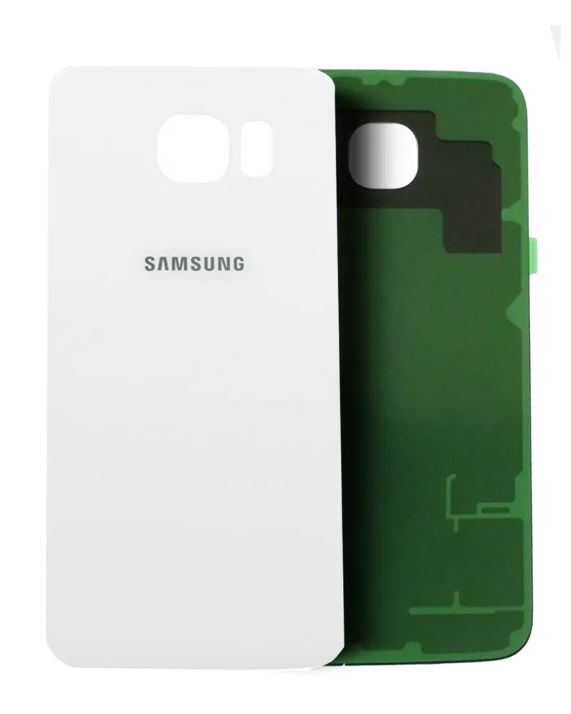 Back Cover Glass For Samsung Galaxy S6 ( AT&T Logo) (Used OEM Pull: Grade A) (White Pearl)