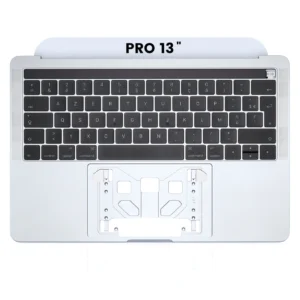 Top Case with Keyboard (ISO French) For MacBook Pro 13" A1706 (2016-2017) (Silver)