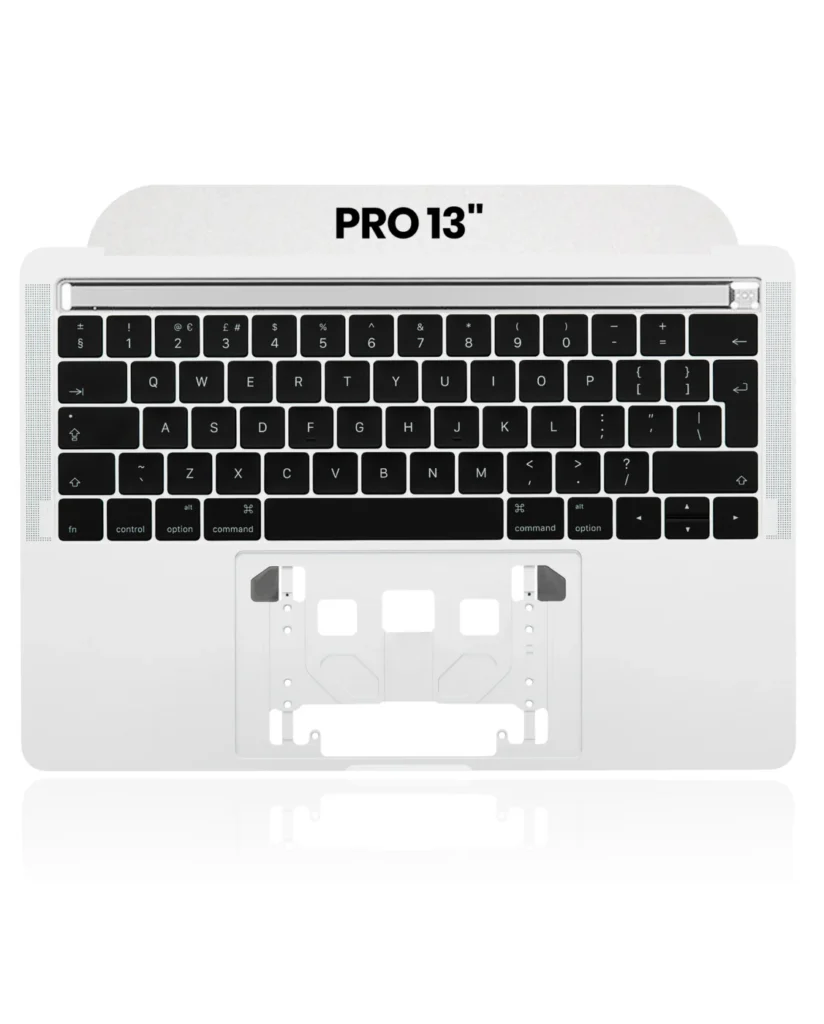 Top Case with Keyboard (ISO UK) For MacBook Pro 13" A1706 (2016-2017) (OEM New) (Silver)