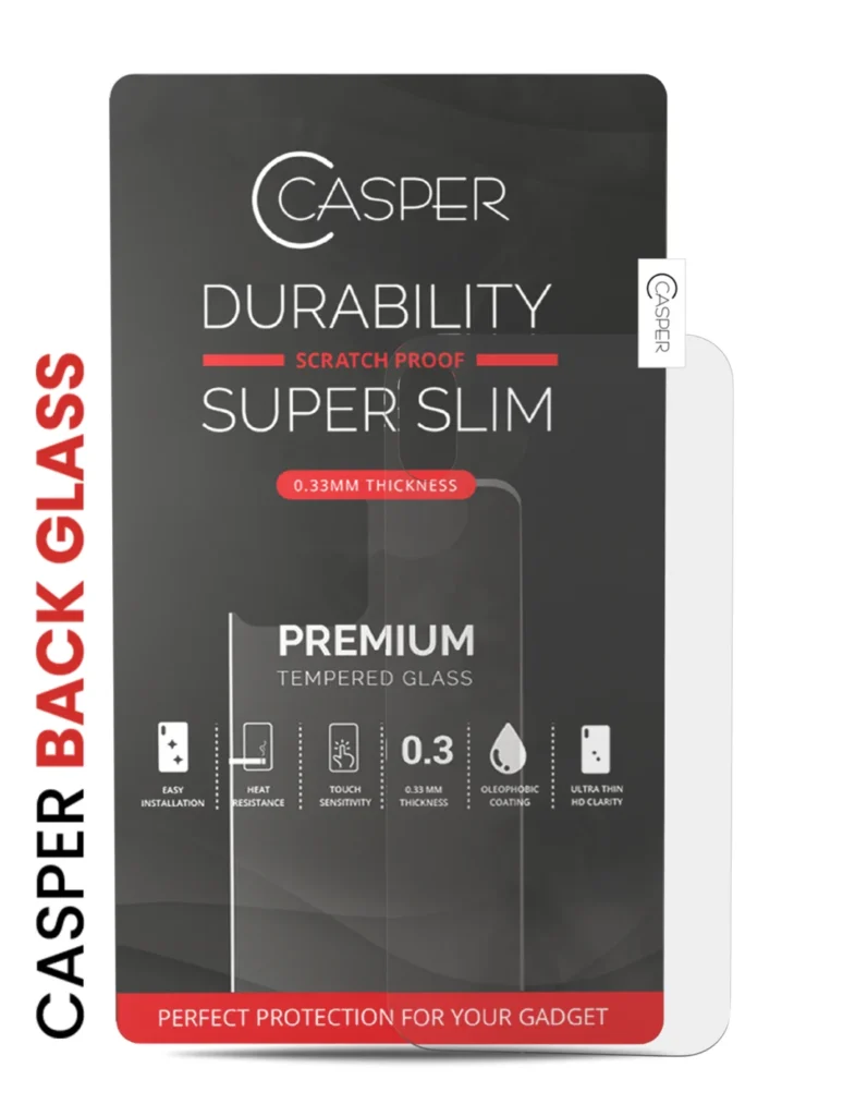 Casper Tempered Glass (Back Glass) for iPhone 11 (Retail Packaging) (Clear)