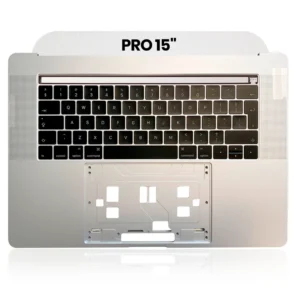 Top Case with Keyboard (ISO UK) For MacBook Pro 15" A1707 (2016-2017) (Used OEM Pull: Grade A) (Silver)