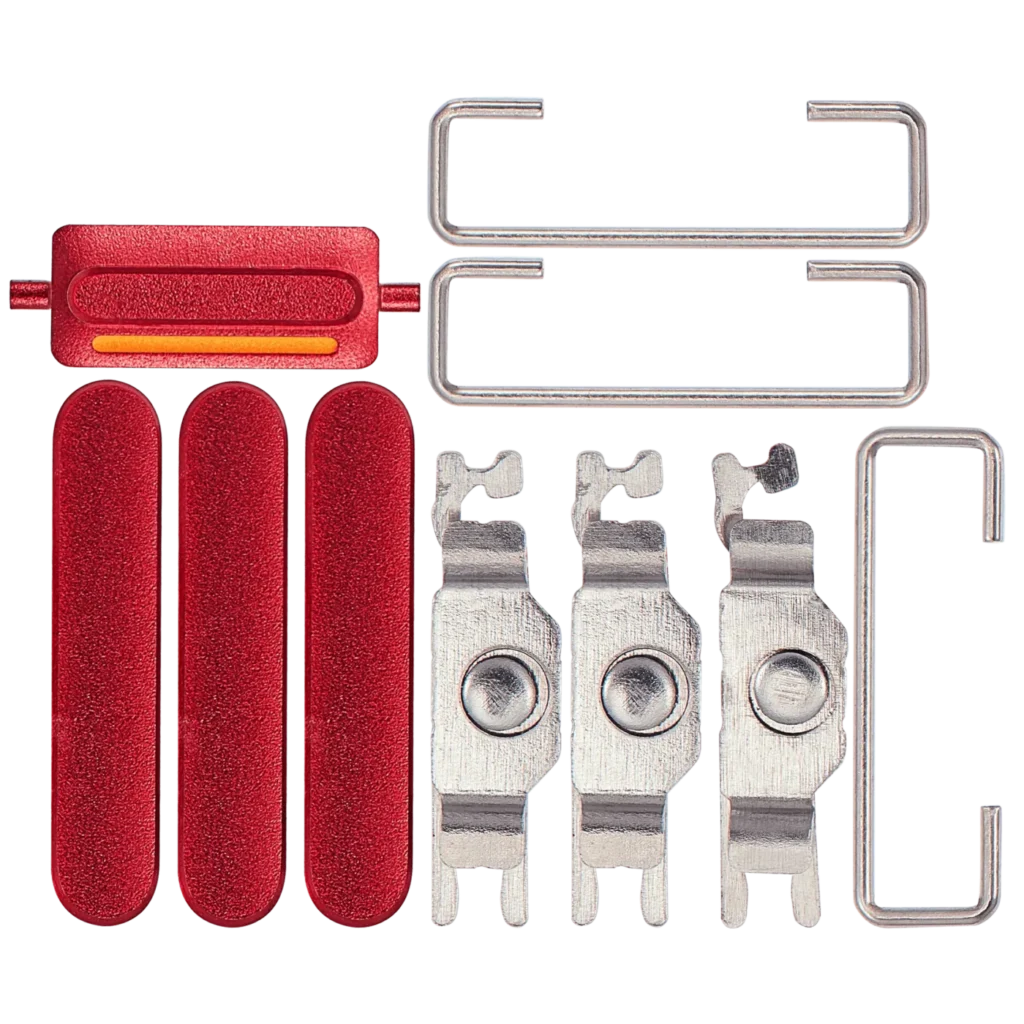 Hard Buttons (Power / Volume / Mute Switch) For iPhone SE (2022) (Red)