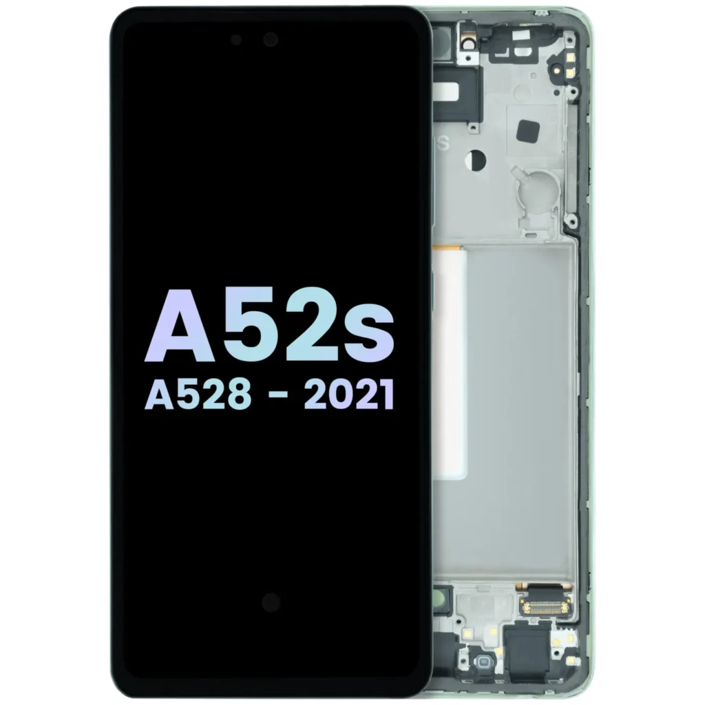 OLED Assembly With Frame For Samsung Galaxy A52s 5G (A528 / 2021) (Service Pack) (Awesome Mint)