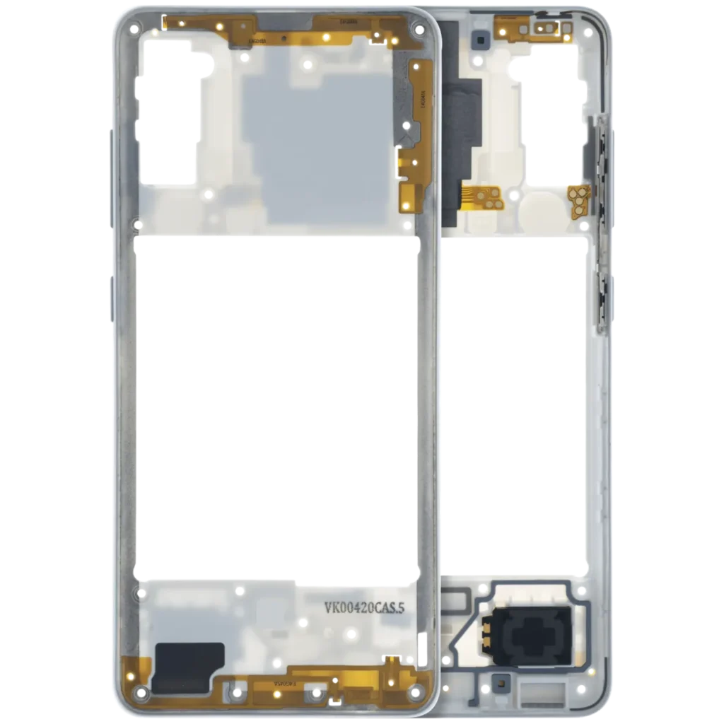 Mid-Frame Housing Compatible For Samsung Galaxy A41 (A415 / 2020) (Service Pack) (White)