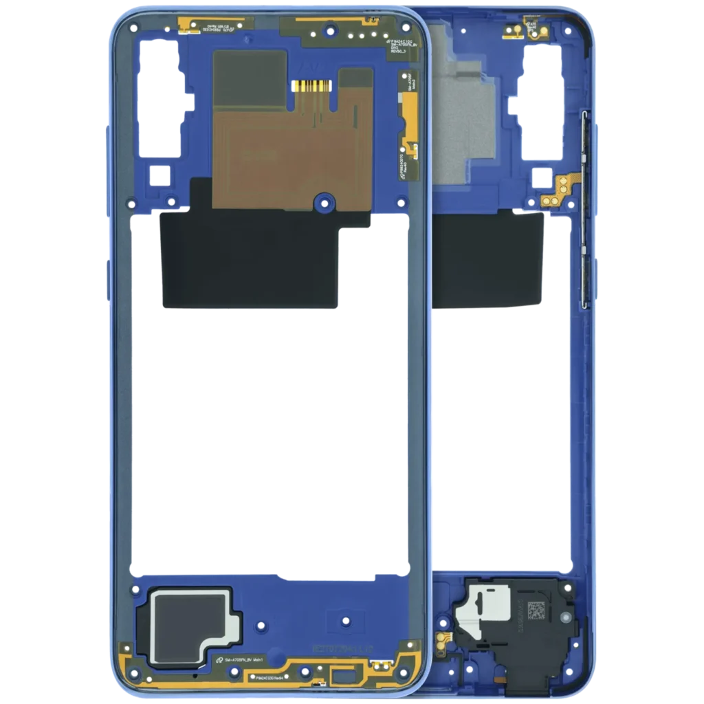 Mid-Frame Housing Compatible For Samsung Galaxy A70 (A705) (Service Pack) (Blue)