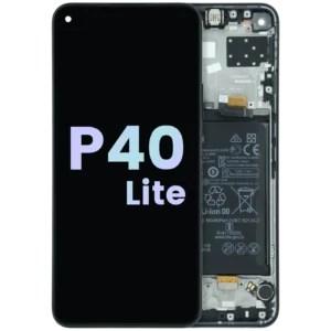 OLED Assembly With Frame For Huawei P40 Lite 5G (Huawei Genuine) (Black)