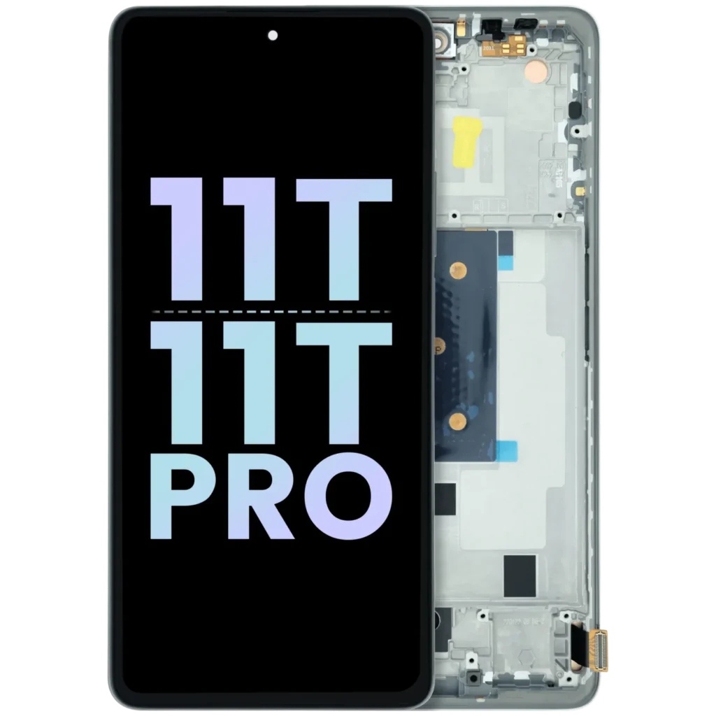 OLED Assembly With Frame For Xiaomi 11T/11T Pro (Genuine) (Silver)