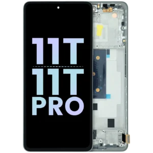 OLED Assembly With Frame For Xiaomi 11T/11T Pro (Genuine) (Silver)