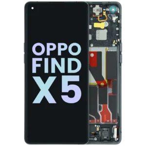 OLED Assembly With Frame For OPPO Find X5 CPH2307 (Genuine) (Black)