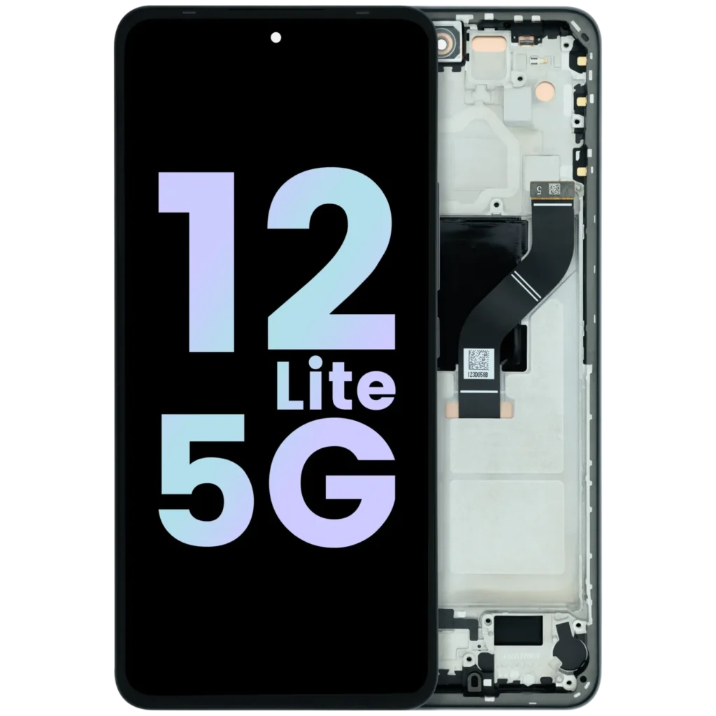 OLED Assembly With Frame For Xiaomi 12 Lite 5G (Genuine) (Black)