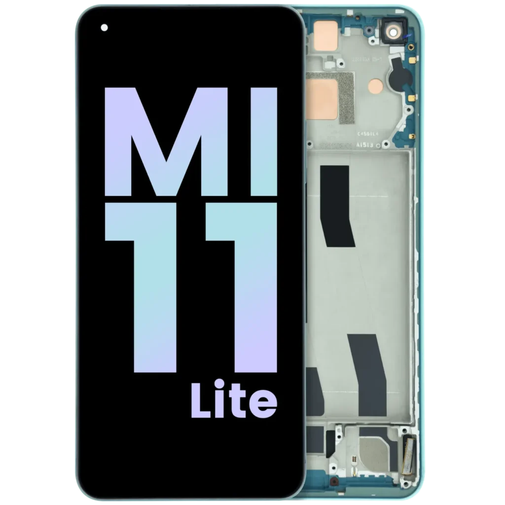OLED Assembly With Frame For Xiaomi Mi 11 Lite 5G (Genuine) (Green)