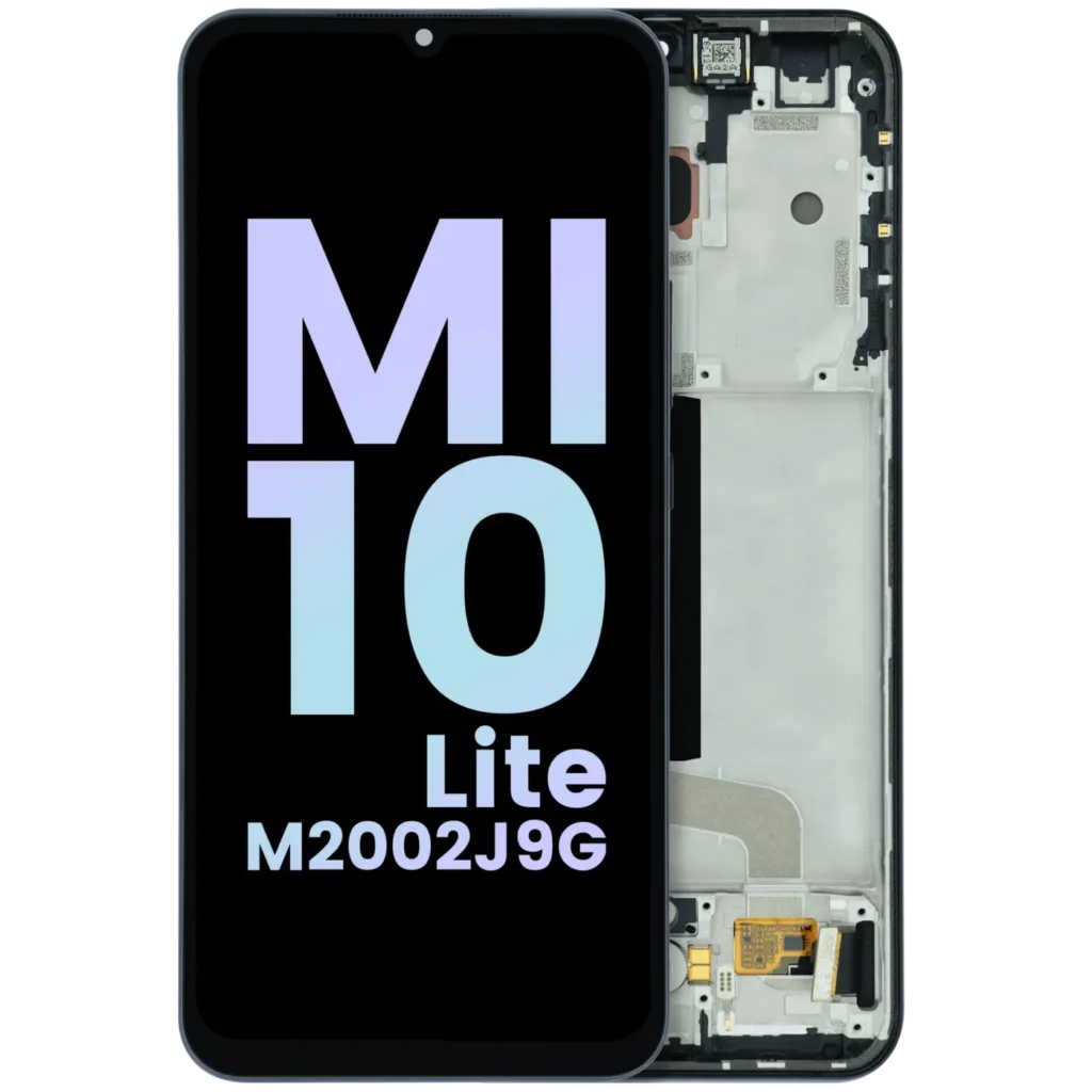 OLED Assembly With Frame For Xiaomi Mi 10 Lite M2002J9G (Genuine) (Gray)