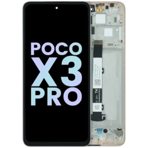 LCD Assembly With Frame For Xiaomi Poco X3 Pro (Genuine) (Gold)