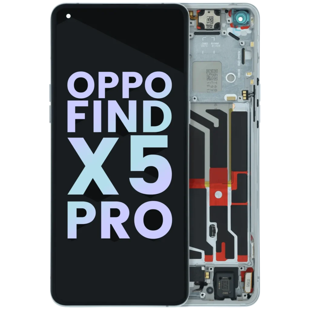 OLED Assembly With Frame For OPPO Find X5 Pro CPH2305 (Genuine) (White)