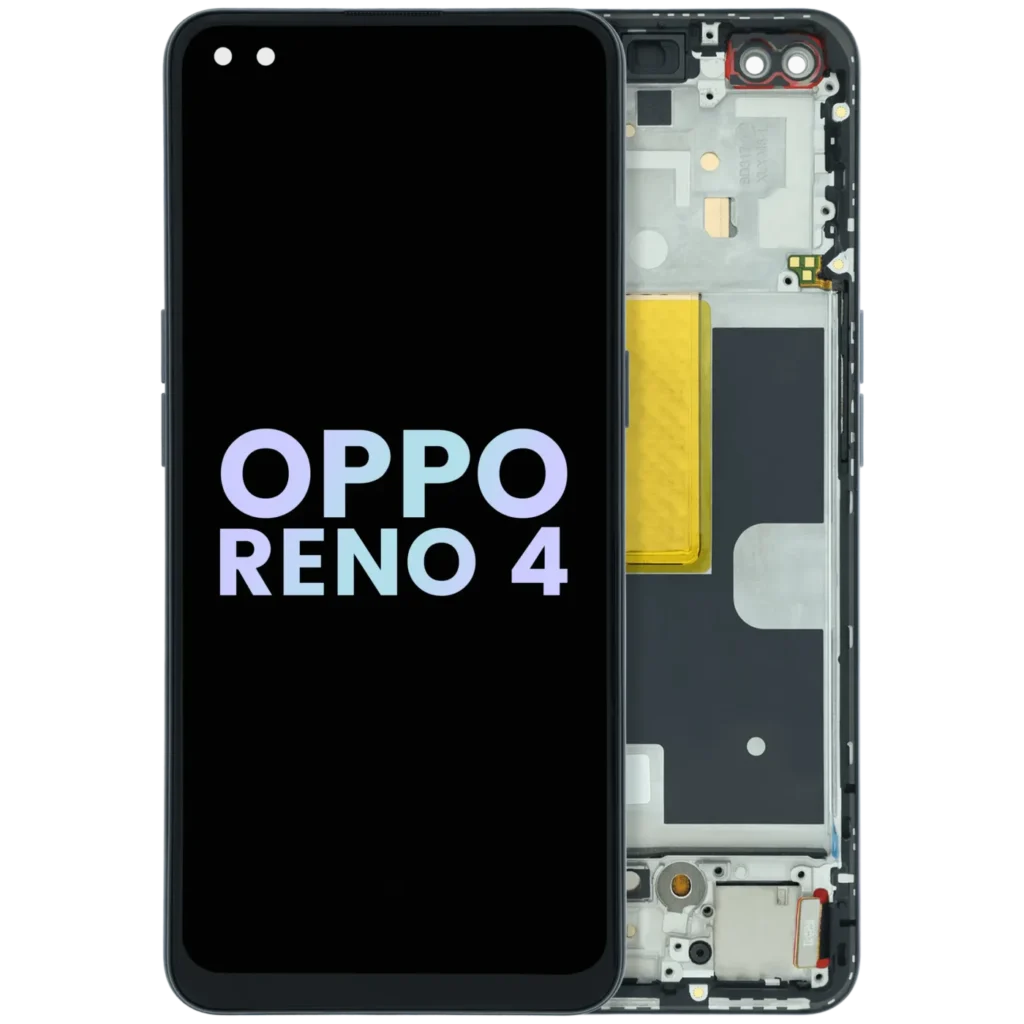 OLED Assembly With Frame For OPPO Reno 4 5G CPH2091 (Genuine) (Black)