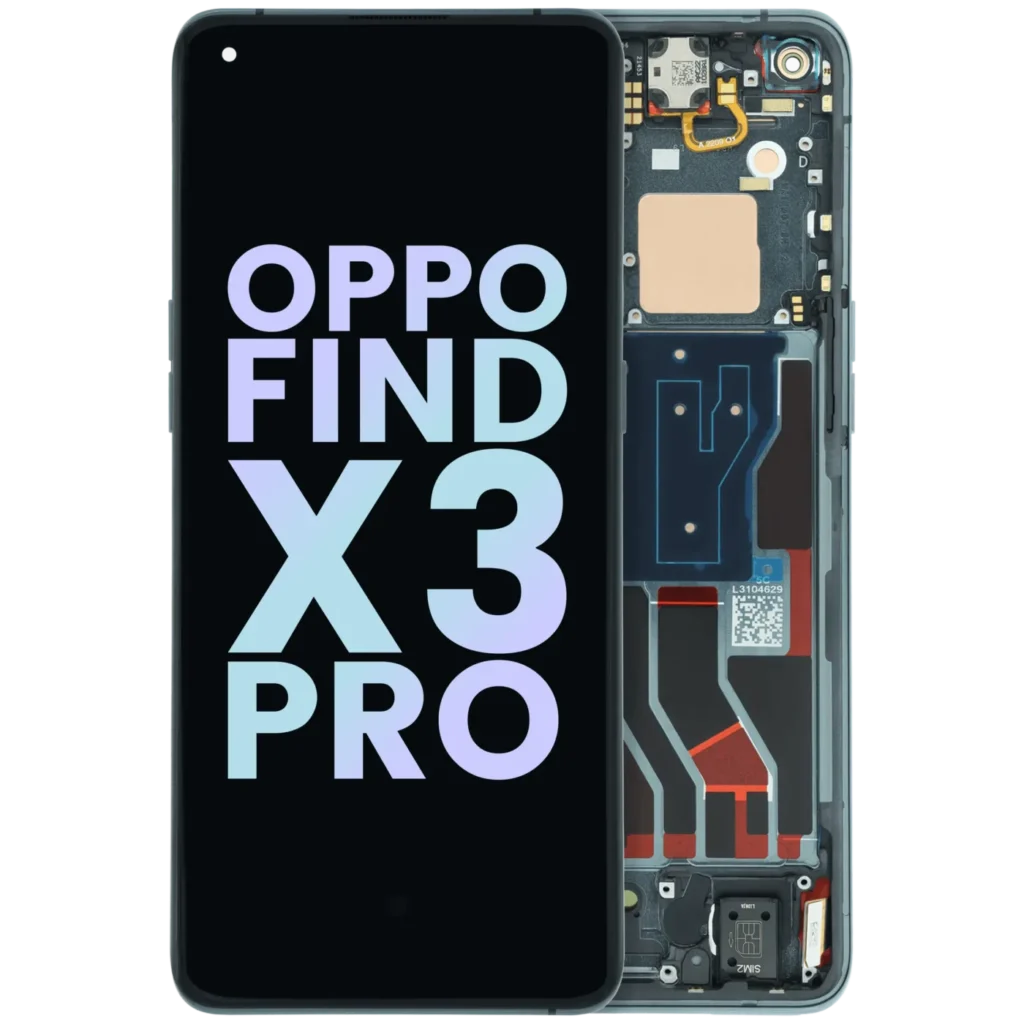 OLED Assembly With Frame For OPPO Find X3 Pro CPH2173 (Genuine) (Black)