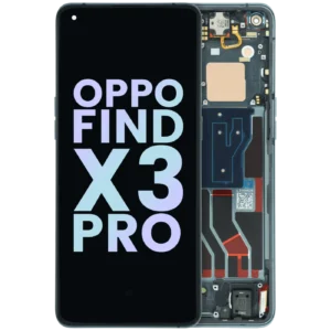 OLED Assembly With Frame For OPPO Find X3 Pro CPH2173 (Genuine) (Black)