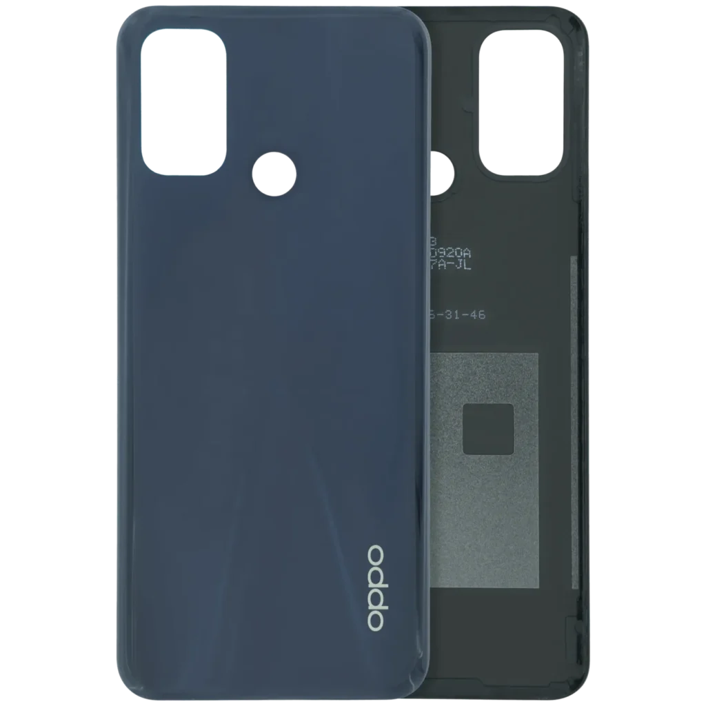 Back Cover Glass Without Camera Lens For OPPO A53s CPH2135 (Genuine) (Black)