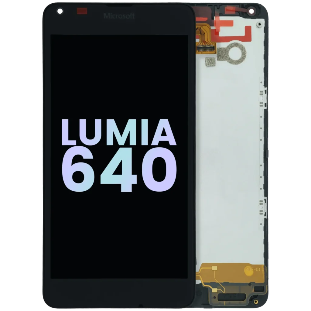 LCD Assembly With Frame For Microsoft Lumia 640 RM-1072 (Genuine) (Black)