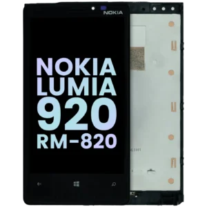 LCD Assembly With Frame For Nokia Lumia 920 RM-820 (Genuine) (Black)