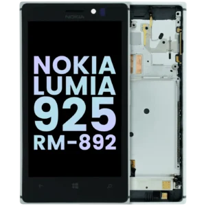 LCD Assembly With Frame For Nokia Lumia 925 RM-892 (Genuine) (Silver)